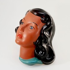 GOLDSCHEIDER Masque mural Wandmaske (3) ART DÉCO 1930  Superbe état