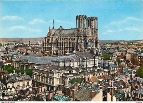 Carte postale reims - -,