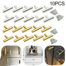 Poignées de porte d'armoire de cuisine tiroir de porte en acier inoxydable...