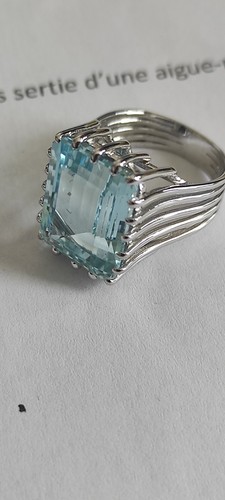 Bague blanc carats - blanc, aigue
