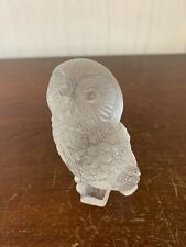 Chouette en cristal Lalique ou