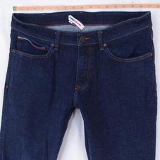 Hommes Tommy Hilfiger SCANTON SLIM Ajusté Straight Élasthanne Bleu Jeans W34 L34