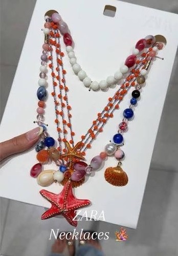 Zara collier breloques - zara,