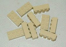 LEGO : Lot 10x brique 2 x 4 - Réf 3001 tan - Set 4954 10257 7171 70596 7419