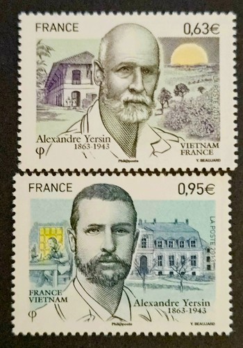 France vietnam paire timbres - paire,