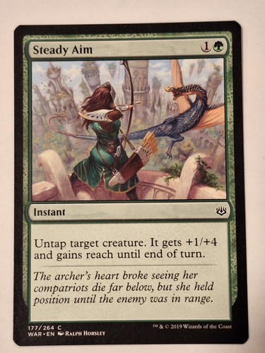 Steady aim war the - war, of