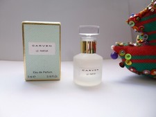 SUPERBE & RARE miniature  LE PARFUM  de  CARVEN  pleine + boite quasi  NEUVE