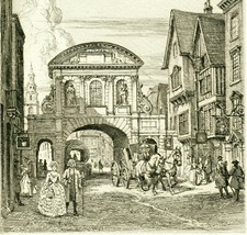 OLD TEMPLE BAR  Superbe Eau Forte Originale SIGNÉE