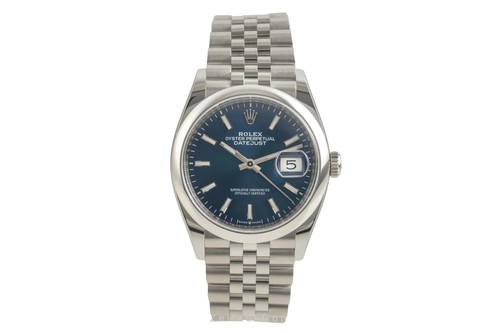 Rolex datejust blue dial - rolex,