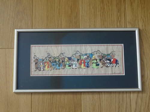Peinture miniature caravane - peinture,
