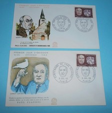 FRANCE ENVELOPPE 1er JOUR F D C PAUL CLAUDEL  1968