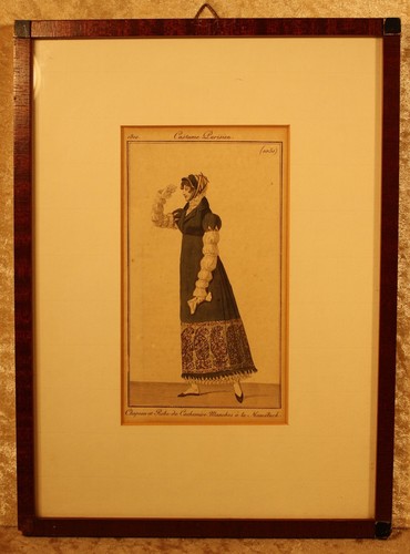 Costume parisien 1810 plaque - parisien,