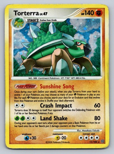 Torterra 100 holo - 11/100, rare