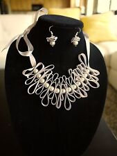 Lace Necklace and earrings