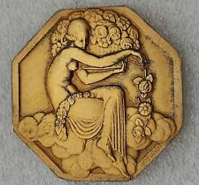 MEDAILLE VERMEIL argent doré EXPOSITION ARTS DECORATIFS PARIS 1925 graveur TURIN