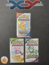 Lot 3 boosters Pokémon échantillons XY FR Primo choc ciel rugissant origines ant