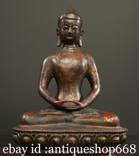Vieille statue chinoise - 10.4",