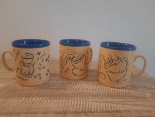 Lot de 3 mugs anglais de la marque Just Mugs "Made in England"