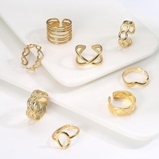 Chriscoco 8Pcs Bague Femme