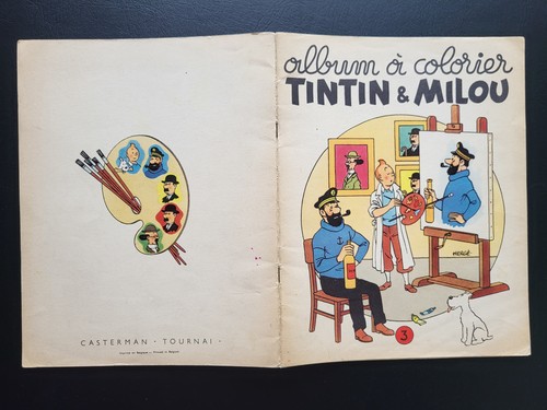Tintin album colorier 3 - tintin,