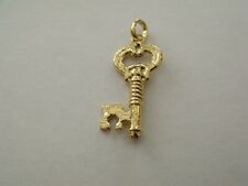 Pendentif CLE  Pendant KEY Yellow Gold Filled Fantaisie neuf New