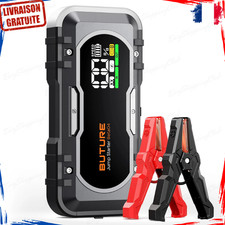 Démarreur de Voiture Portable Puissant 6000A 27000mAh Booster Batterie Urgence