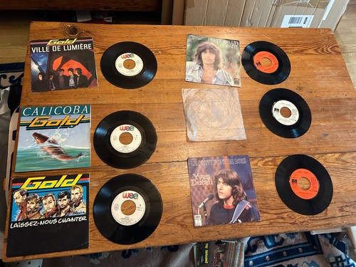 Lot disques vinyles 45t - 6,