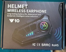 Intercom Moto Bluetooth 5.3 Étanche 2000mAh Casque JET  Moto Mains Libres 300m