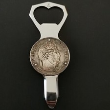 DECAPSULEUR ELOI PERNET 5 FRANCS ARGENT 1838 B ROUEN LOUIS PHILIPPE I FRANCE