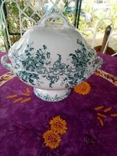 Soupière Légumier Terre de Fer  Saint Amand et Hamage Modèle Campanule Vert 31cm