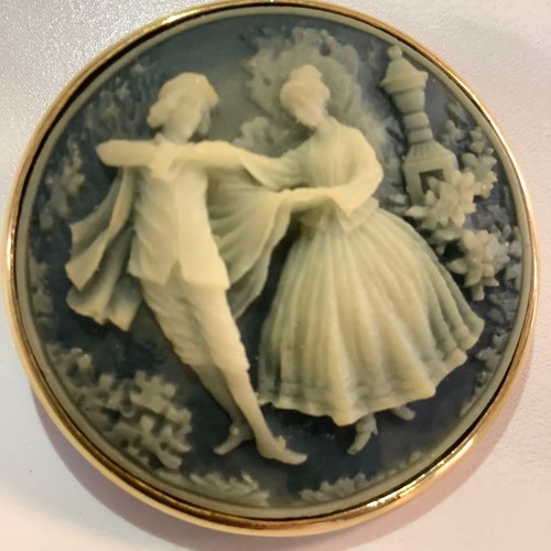 Broche camée vintage cm - camée,