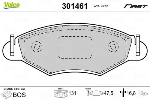 Plaquettes frein essieu - plaquettes, de