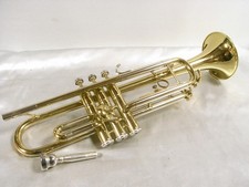??  BELLE TROMPETTE SONORA CUIVRE INSTRUMENT DE MUSIQUE A VENT ETUI TRUMPET