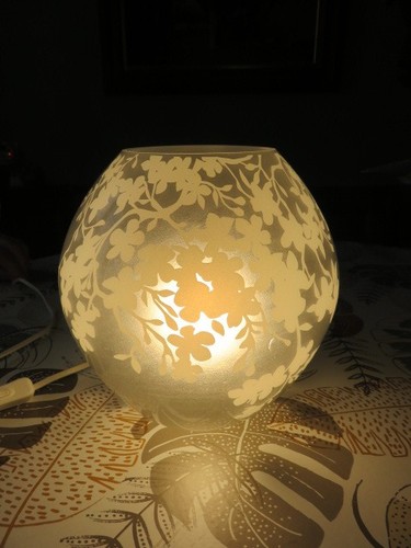 Lampe table verre - de,