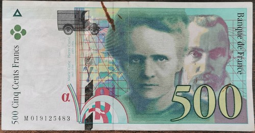 Billet 500 francs pierre et - de,