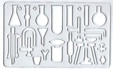 Chimie Science Test Tube Symboles De L'Expérience Gabarit Modèle École Collège