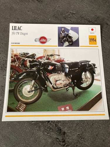 Carte fiche moto collection - fiche,