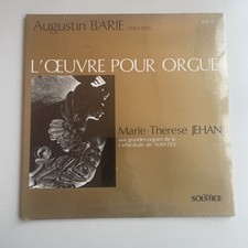 Augustin Barie - L'oeuvre pour orgue - Jehan SOLSTICE SOL 17 - LP SEALED 1980