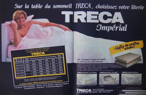 Publicité 1985 matelas tréca - publicitÉ,