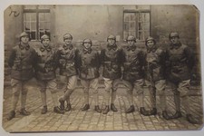 CPA CARTE PHOTO 507 RCC TENUE DE COMBAT BLOUSON CUIR CASQUE CHAR DE COMBAT TANK 