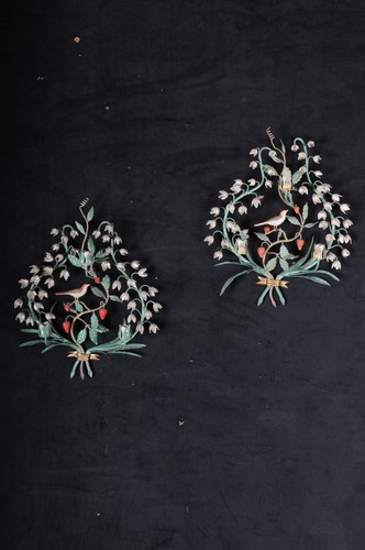 Paire bougeoirs muraux en - paire,