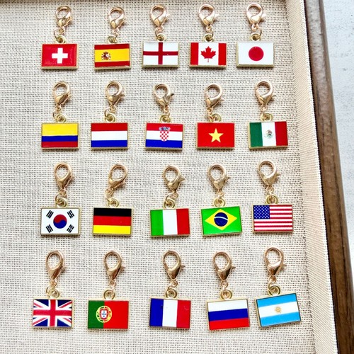 Porte clés drapeau - porte-clés, Émaillé