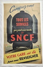 Affiche originale 1947 - SNCF