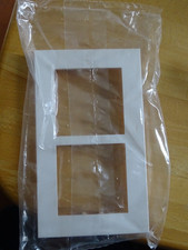 LEGRAND ANCIEN MOSAIC 50  1 PLAQUE DOUBLE  NEUF  77262 77312   Blanc