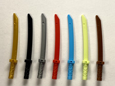 LEGO Ninjago Choose your color Katana Shamshir Weapon Sword Ref 21459