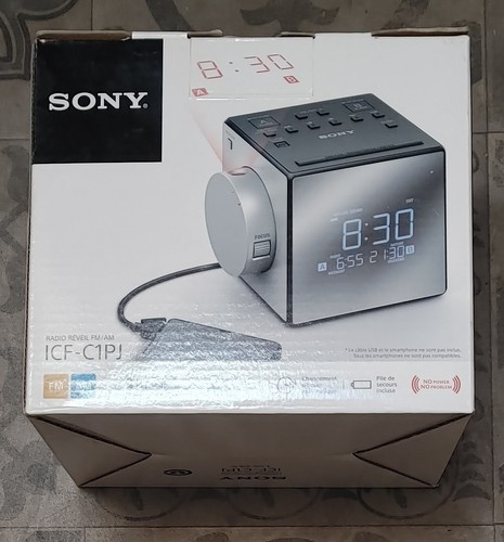 Radio réveil sony icfc1pj - réveil,
