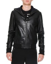 Black Lambskin leather with