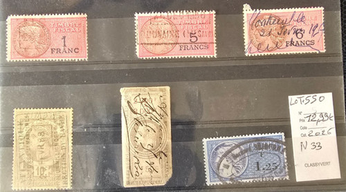 Lot 550 timbres fiscaux - lot,