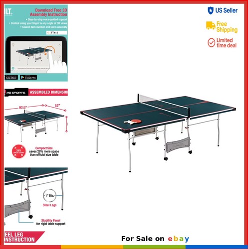 Ping pong table - mid, size