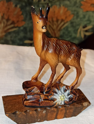 Chamois résine edelweiss - chamois,